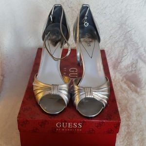 Guess silver heels